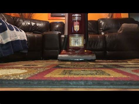 Eureka The Boss Smart Vac Vacuuming Living Room Rug Youtube