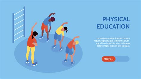 Physical Education Horizontal Banner 24853576 Vector Art At Vecteezy