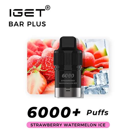 IGET Bar Plus Pods 6000 Puffs Strawberry Watermelon Ice