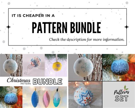 Deep Night Beaded Crochet Christmas Ball Ornament Pdf Pattern Etsy