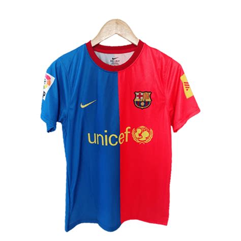 Messi Barcelona Half Sleeve Jersey Retro Collection