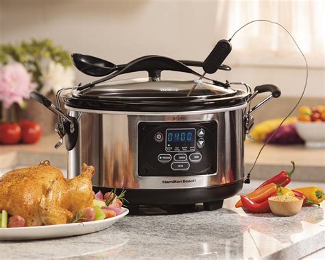 Hamilton Beach Portable 6 Quart Set And Forget Digital Programmable Slow