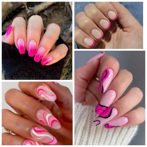 Diseños de uñas fucsia Manicura 2024 Muy Trendy