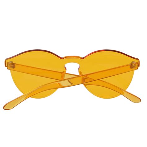 One Piece Lens Sunglasses Yellow Sugarsweet Me