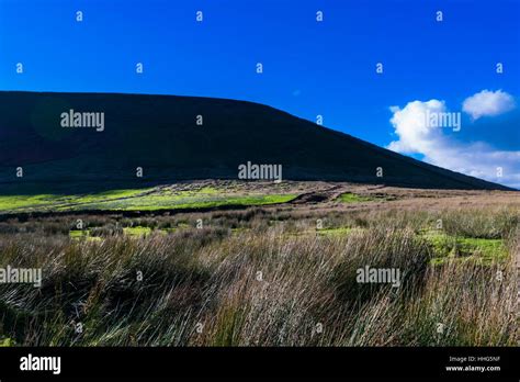 Scenic View On Pendle Hill In The Summer Forest Of Bowland Lancashire