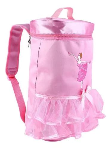 Mochila Bordada Con Tutú De Ballet Rosa Para Niña Cuotas sin interés