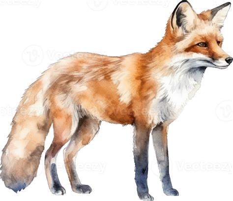 Fox Watercolor Illustration 24700457 Png