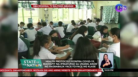 Health Protocols Kontra Covid Mahigpit Na Ipinatupad Sa Unang Araw