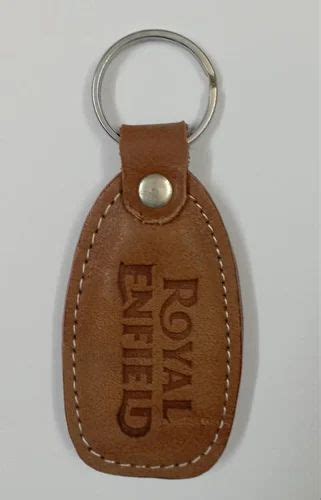 Promotional Brown Leather Keychain Packaging Type Packet Size 7