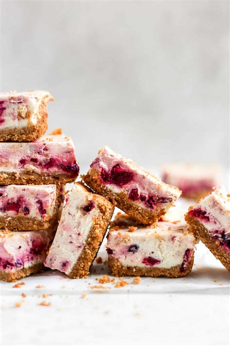 Easy Cranberry Cheesecake Bars - Frosting and Fettuccine