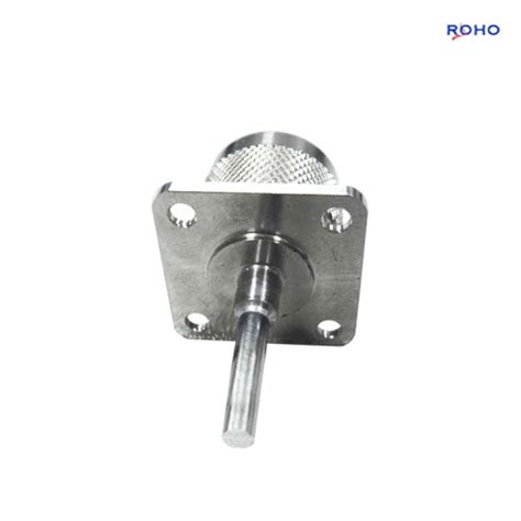 N Type Connector N Male Solder Attachment 4 Hole Flange Mount With Long