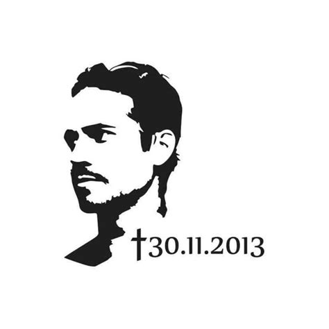 Buy Paul Walker Silhouet Decal Sticker Online