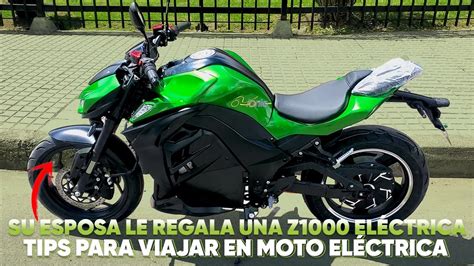 Su ESPOSA le REGALA una Z1000 ELÉCTRICA de ANIVERSARIO TIPS para