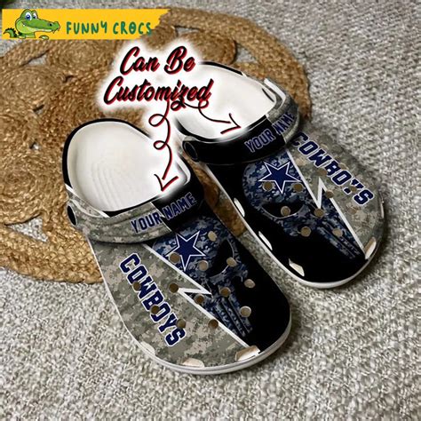 Personalized Football Dallas Cowboys Crocs Slippers Discover Comfort