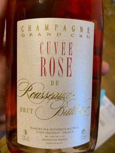 Rousseaux Batteux Cuvée Rosé Brut Champagne Grand Cru Vivino US