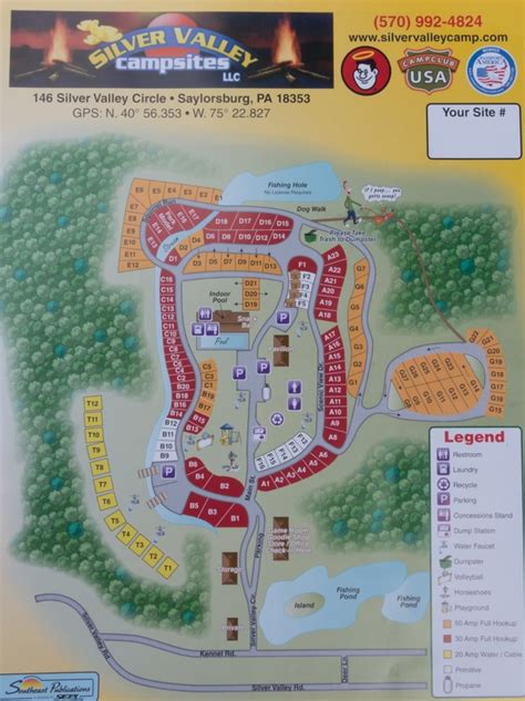 Contact And Campground Map - Welcome to Silver Valley Campsites