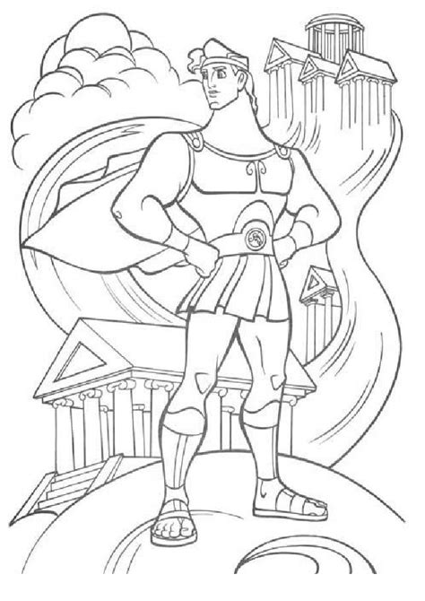 Hercules And Meg Coloring Pages At Free Printable