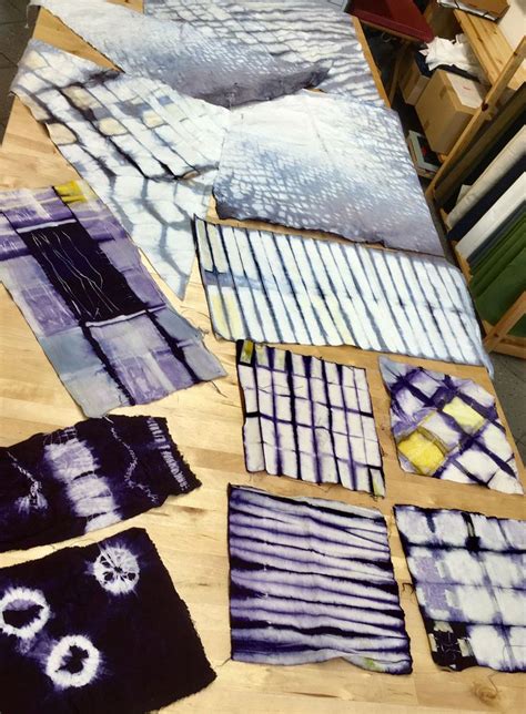 Shibori F Rbe Experimente Im Siebenblau Workshop Pflanzlich Farben