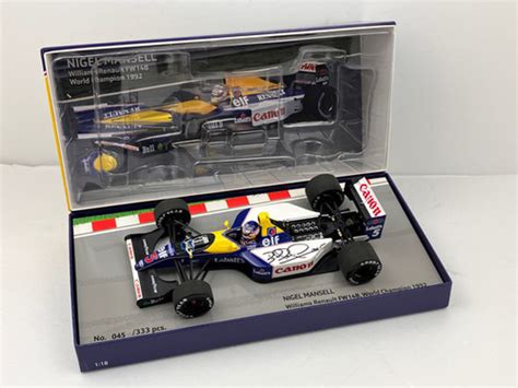 Nigel Mansell Signed Williams Fw B Minichamps The Signature Store