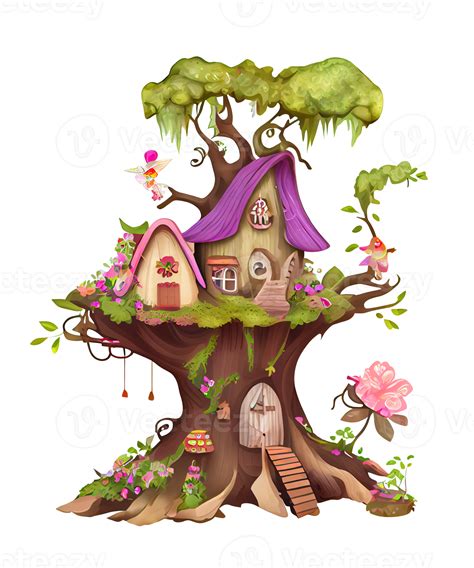 Free Fairy Houses Watercolor 22583516 Png With Transparent Background