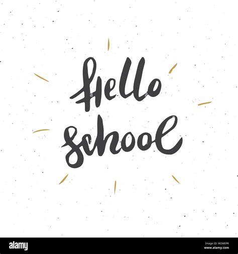 Back To School Calligraphic Lettering Calligraphy Lettering With