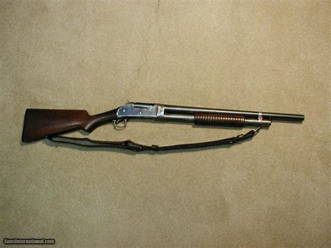 Us And Flaming Bomb Marked Winchester 1897 Riot Gun