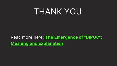 Ppt The Emergence Of Bipoc Meaning And Explanation Powerpoint Presentation Id11635497