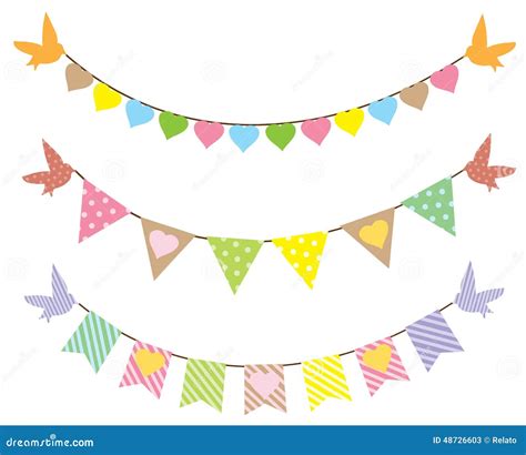 Bunting Stock Vector Illustration Of Colorful Background 48726603