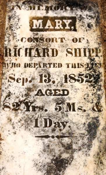 Mary Copeland Shipp 1770 1852 Find A Grave Memorial Find A Grave