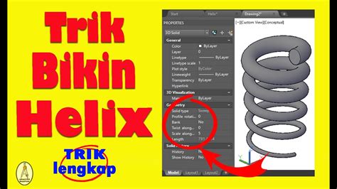 Cara Membuat Helix Di Autocad Spiral Per Cara Menggambar Spiral Di