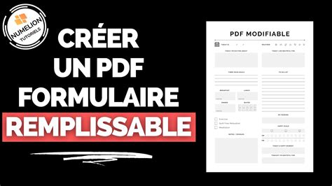 Créer un PDF Modifiable Remplissable Comme un Pro Logiciel Gratuit