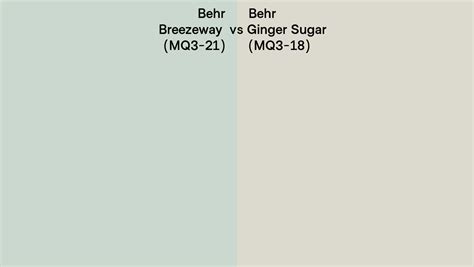 Behr Breezeway Vs Ginger Sugar Side By Side Comparison