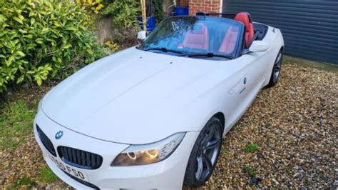 Bmw Z M Series S Drive Manual White With Red Leather Low Miles