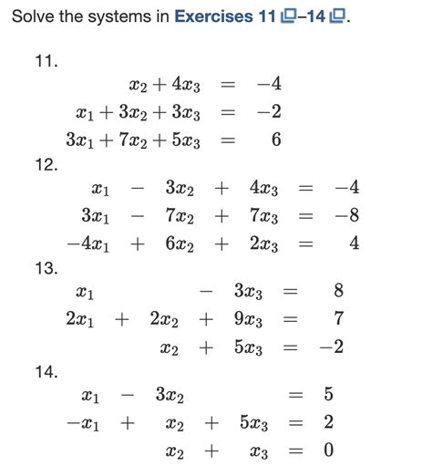 Solved Solve The Systems In Exercises Chegg