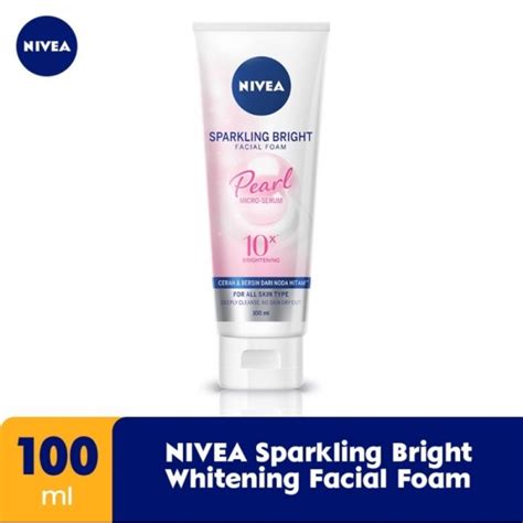 Jual Sabun Muka Nivea Sparkling Bright Whitening Facial Foam Ml