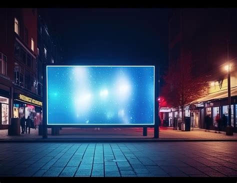 Premium Ai Image Bright Billboard Frame Located In The Urban