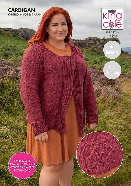 Ravelry Forest Cardigan Pattern By King Cole Ltd