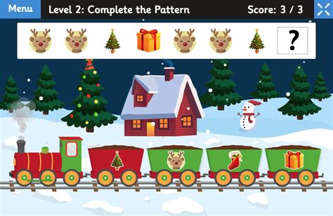 Christmas Patterns - brand new game for festive learning | Topmarks Blog