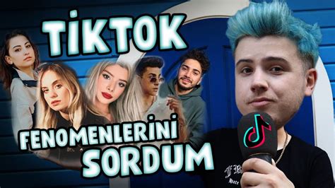 Tİktok Fenomenlerİnİ Sordum İnanilmaz Cevaplar Youtube