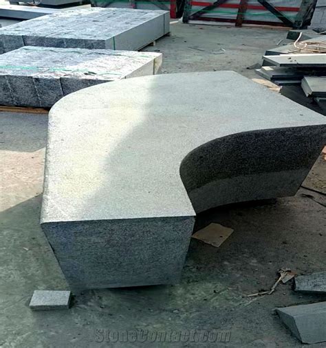 Black Granite Curved Transit Kerbs Transition Kerbstone From China