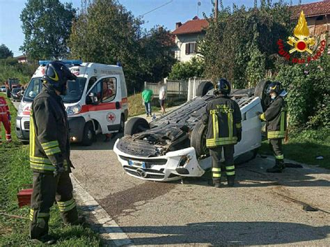 Incidente Stradale A San Damiano D Asti Auto Si Ribalta ATNews It