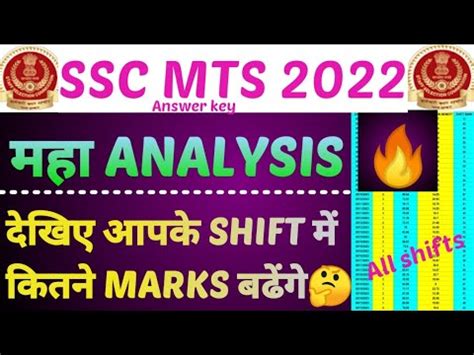 Ssc Mts Full Analysis Final Expected Cut Off Answer Key