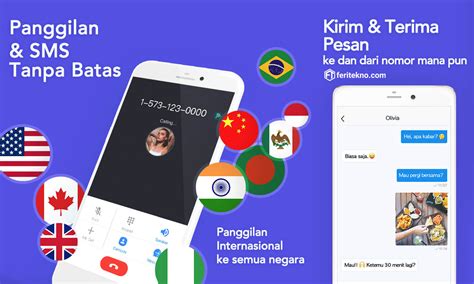 Cara Mendapatkan Membuat Nomor Hp Luar Negeri Gratis