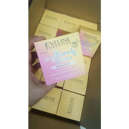 Eveline My Beauty Elixir Peach Matt Mattifying Detoxifying Cream Oily