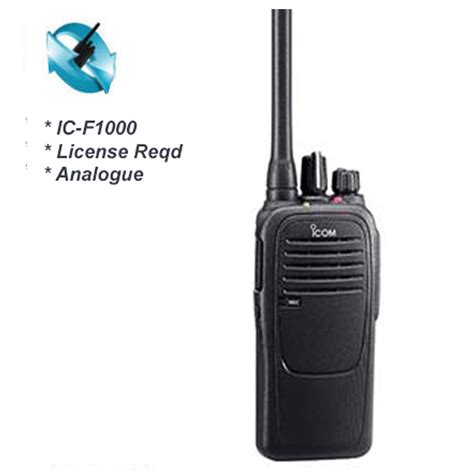 Icom Ic F1000 Series Vhf And Ic F2000 Uhf Two Way Radio