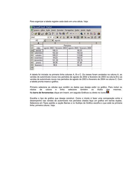 Construindo Gr Ficos Em Planilha Eletr Nica Pdf