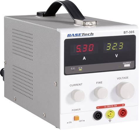 Alimentation de laboratoire réglable Basetech BT 305 0 30 V DC 0 5