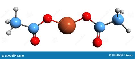 3D Image Of Copper II Ethanoate Skeletal Formula Royalty-Free Stock ...