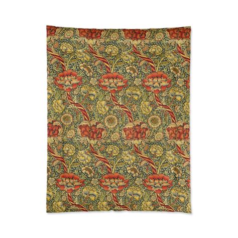 Vintage William Morris Wandle Comforter Maximalist Floral Comforter