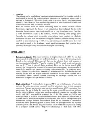 Microbial Fuel Cells Report PDF